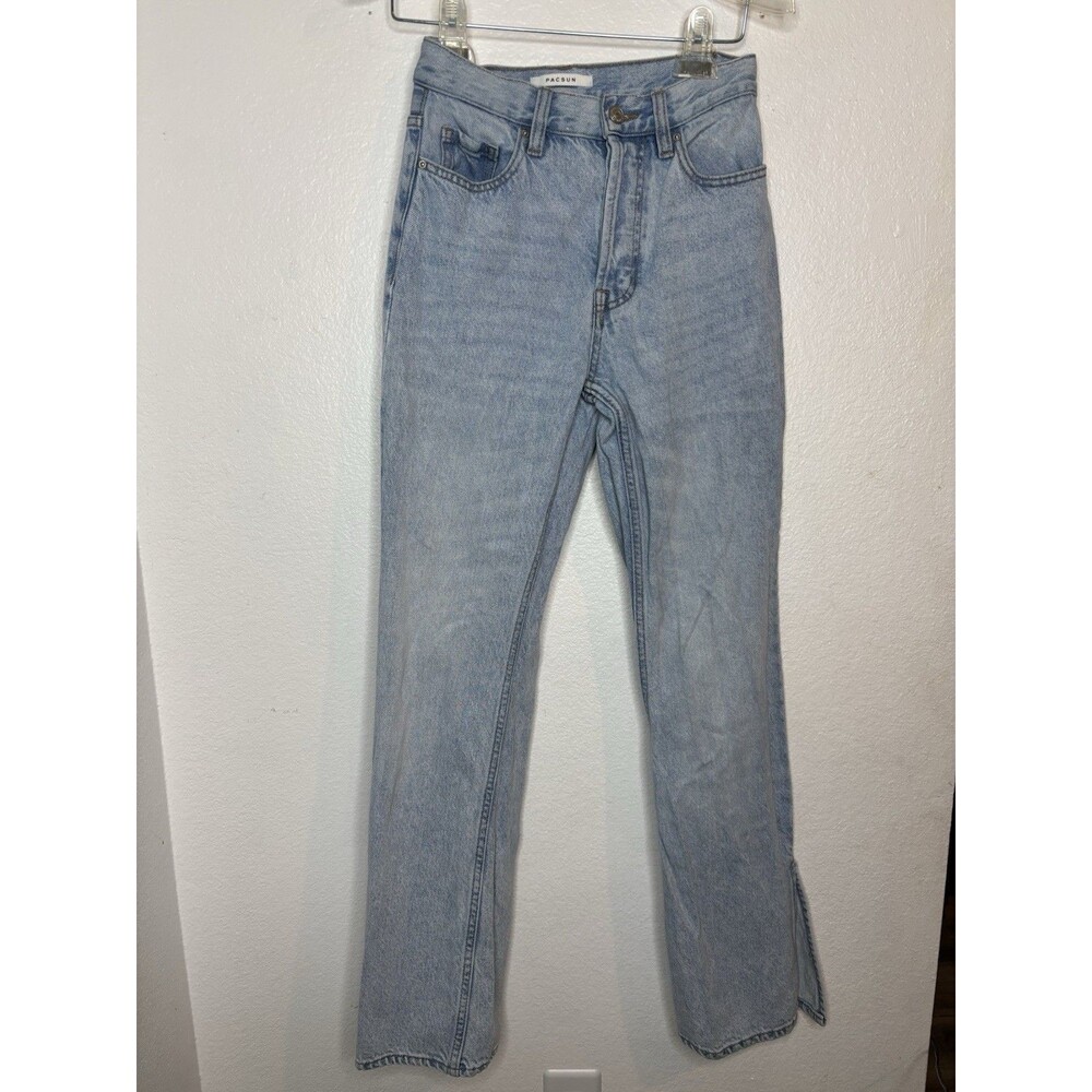 WOMEN'S PAC SUN High Rise Bootcut JEANS-SIZE 24 Light Blue Wash